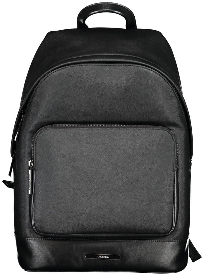Calvin Klein Black Polyester Men Backpack Zwart