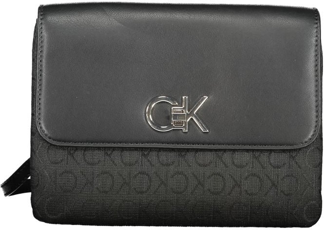 Calvin Klein Black Polyester Women Handbag Zwart