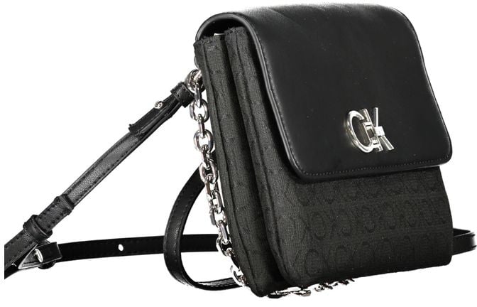 Calvin Klein Black Polyester Women Handbag Zwart