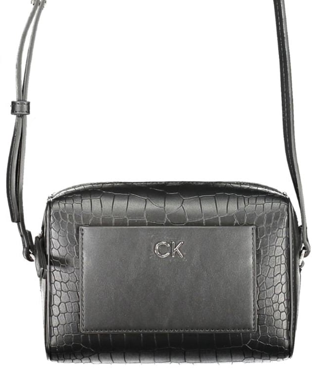 Calvin Klein Calvin Klein Black Polyester Women Shoulder Bag Zwart