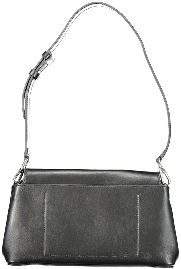 Calvin Klein Nero Polyurethane Women Shoulder Bag Zwart