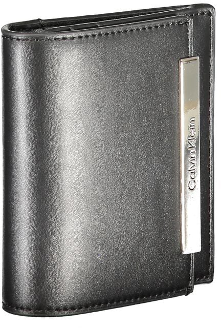 Calvin Klein Black Polyurethane Women Wallet Zwart
