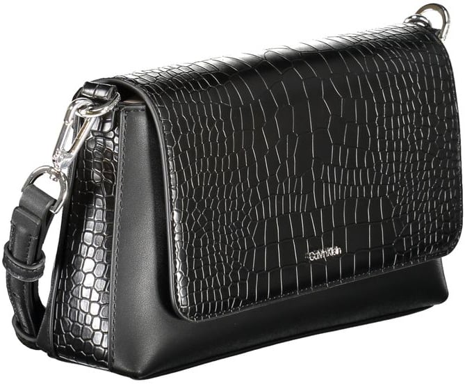 Calvin Klein Black Polyurethane Women Handbag Zwart