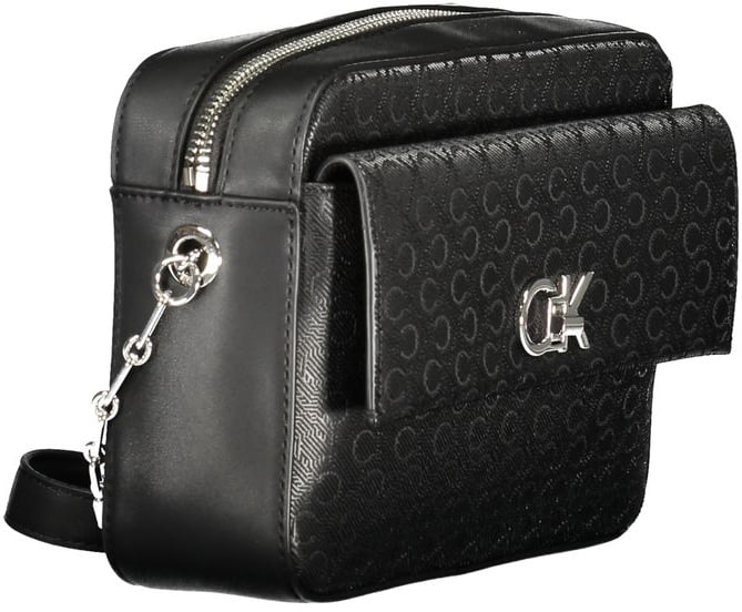 Calvin Klein Black Polyester Women's Shoulder Bag Zwart