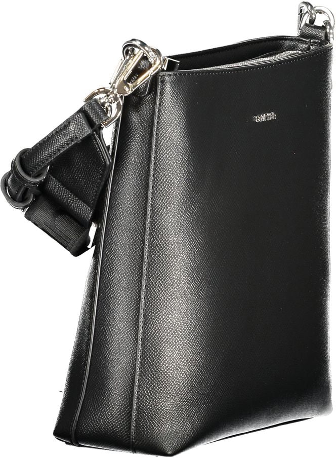 Calvin Klein Black Polyester Woman Shoulder Bag Zwart