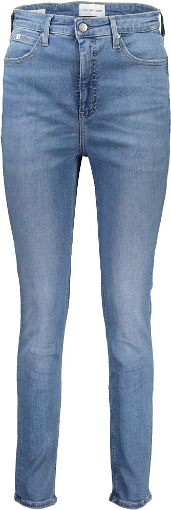 Calvin Klein Azzurro Cotton Women Jeans Blauw