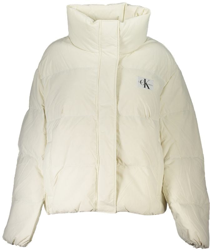 Calvin Klein Bianco Poliammide Women Jacket Wit