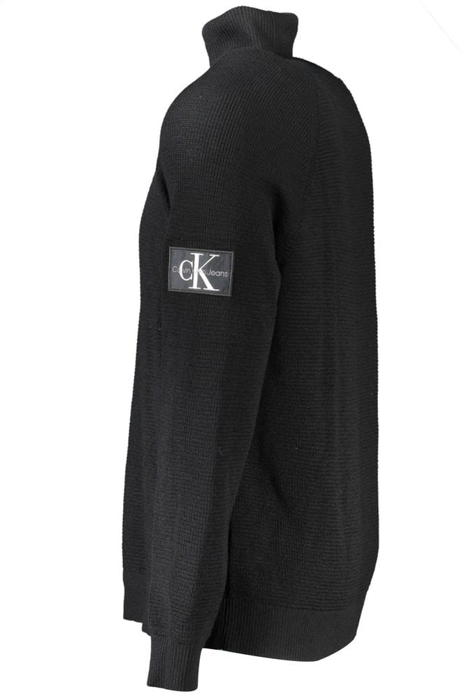 Calvin Klein Black Wool Mens Sweater Beige