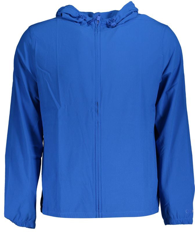 Calvin Klein Blue Polyester Men's Sports Jacket Blauw