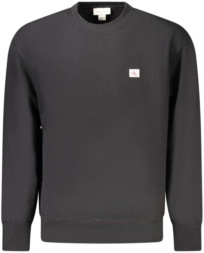 Calvin Klein Black Cotton Men Sweatshirt Grijs