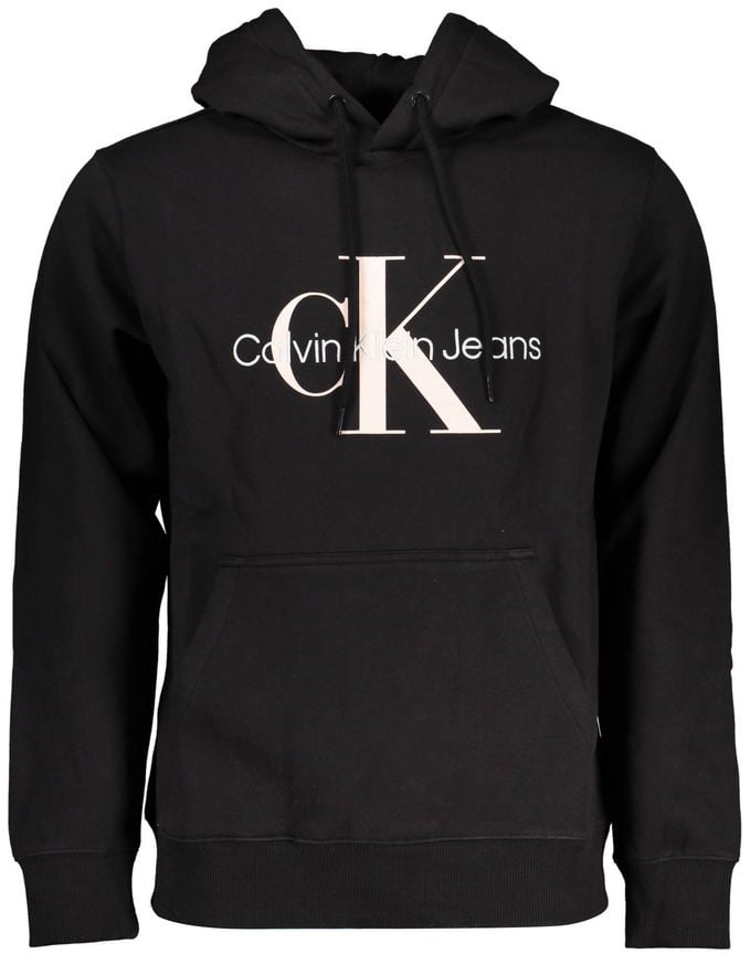 Calvin Klein Calvin Klein Black Cotton Men Sweater Zwart