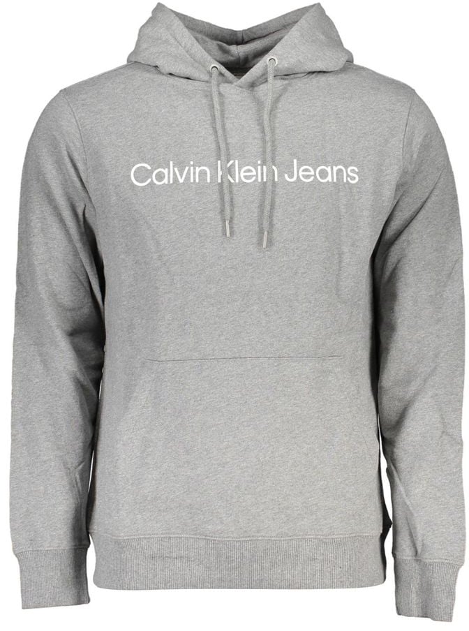 Calvin Klein Calvin Klein Grigio Cotton Men's Sweatshirt Grijs