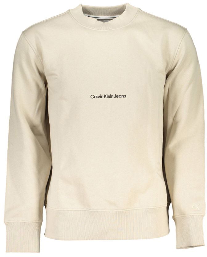 Calvin Klein Calvin Klein Beige Cotton Men Sweatshirt Beige