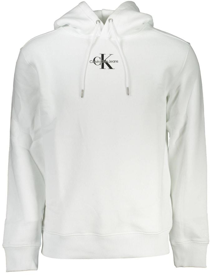 Calvin Klein White Cotton Men's Sweatshirt Grijs