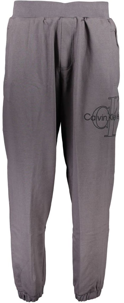 Calvin Klein Grigio Cotton Men's Sweatpant Grijs