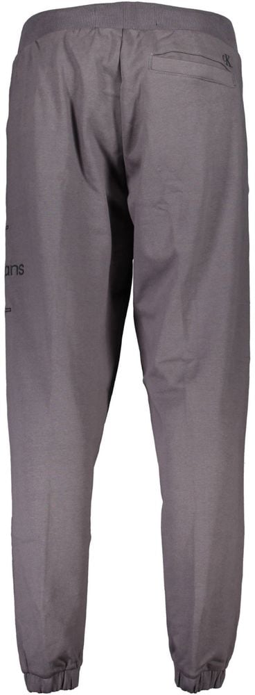Calvin Klein Grigio Cotton Men's Sweatpant Grijs