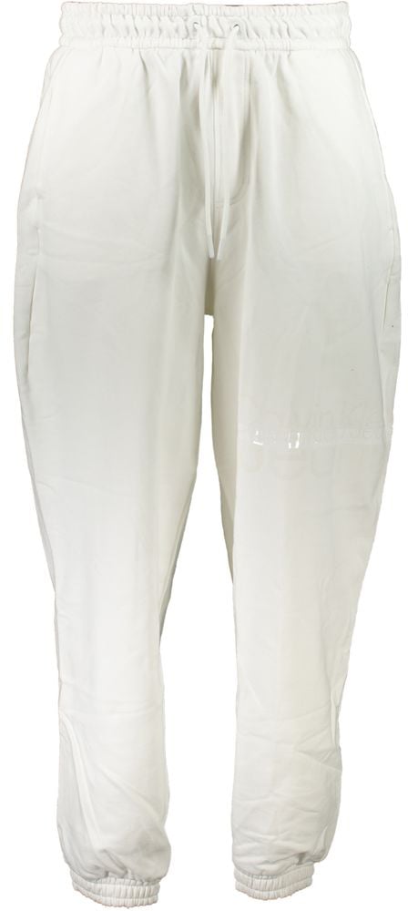 Calvin Klein Bianco Cotton Men's Sport Trouser Wit