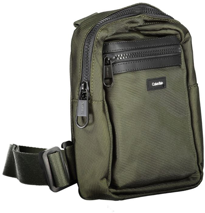 Calvin Klein Calvin Klein Verde Polyester Men's Shoulder Bag Zwart