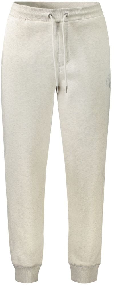 Calvin Klein Grey Cotton Men's Jogger Pant Grijs