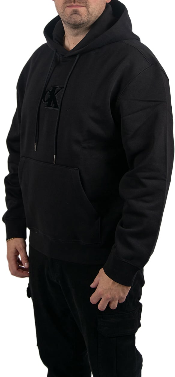 Calvin Klein Jeans 350GSM Fleece Gift Giving Hoodie Zwart