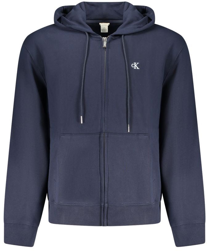 Calvin Klein Calvin Klein "Blu Cotton Men's Hooded Sweatshirt" Blauw