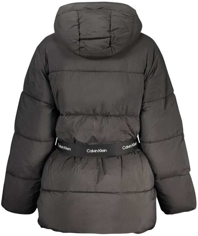 Calvin Klein Black Nylon Women's Jacket Zwart