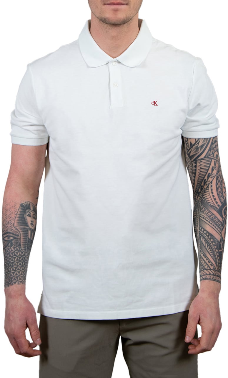 Calvin Klein Jeans SS Casual Pique Classic Polo Wit