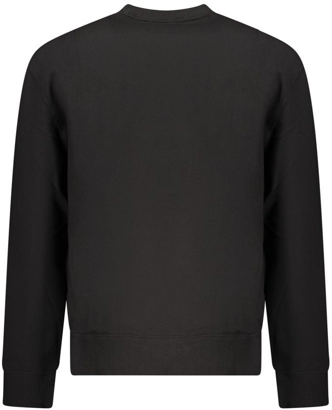 Calvin Klein Black Cotton Men's Sweatshirt Zwart