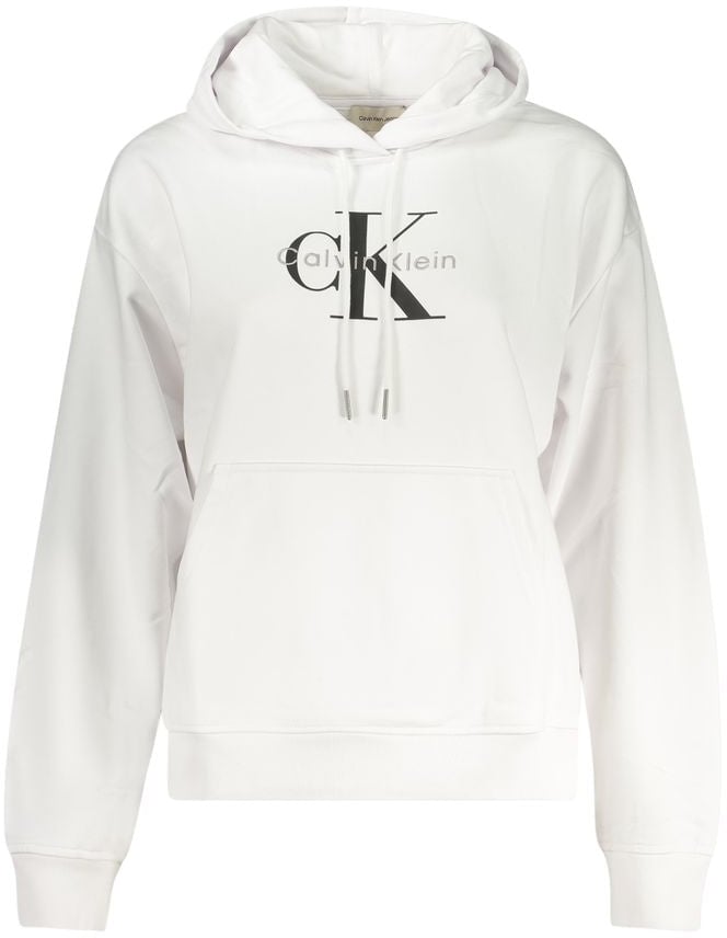 Calvin Klein Bianco Cotton Women Sweatshirt Wit