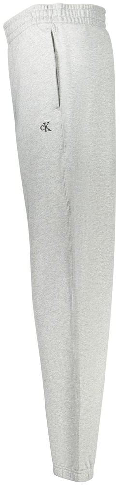 Calvin Klein Grigio Cotton Men Sport Trouser Grijs