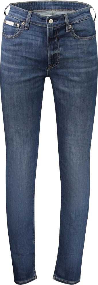 Calvin Klein Blu Cotton Men's Jeans Blauw