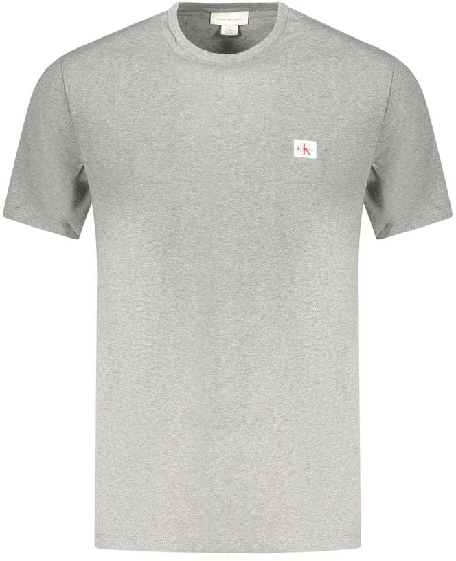 Calvin Klein Grigio Cotton Men T-Shirt Grijs