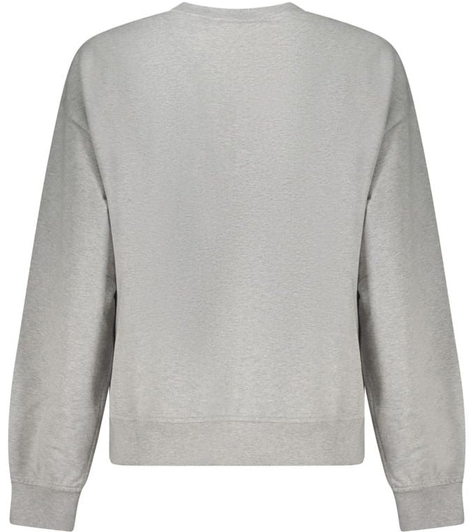 Calvin Klein Grigio Cotton Women Sweatshirt Grijs