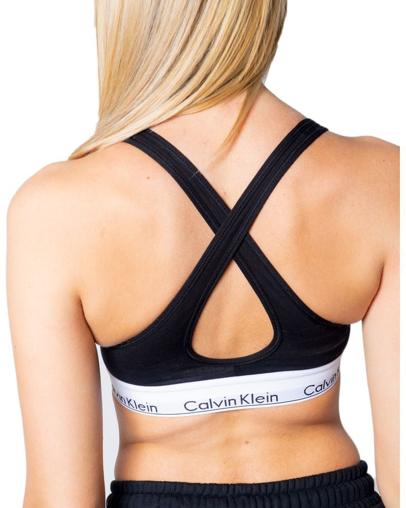 Calvin Klein Underwear Black Polyester Bra Zwart