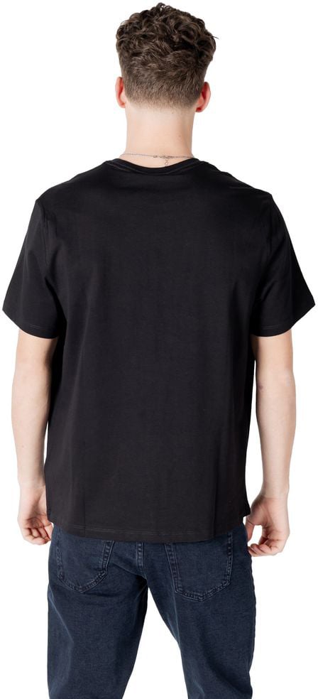 Calvin Klein Jeans Black Cotton T-Shirt Zwart