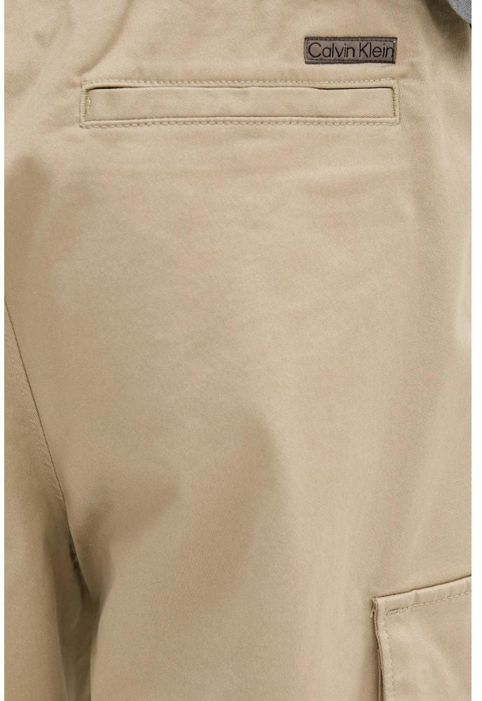 Calvin Klein Jeans Beige Cotton Cargo Pants Beige