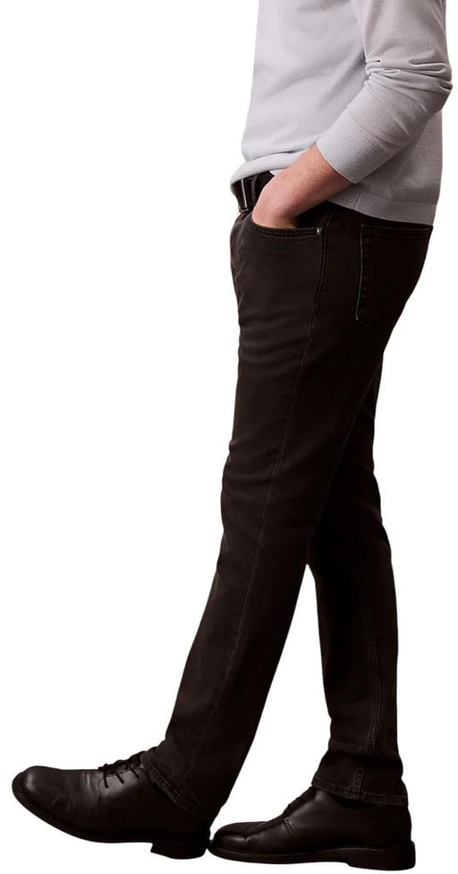 Calvin Klein Jeans Black Cotton Skinny Jeans Zwart
