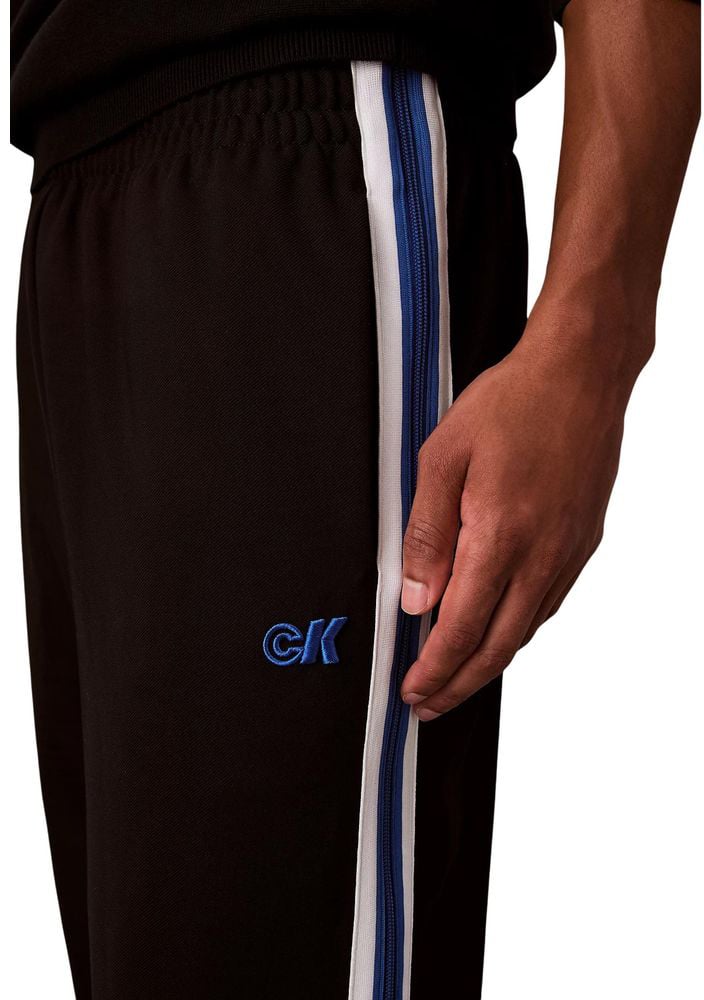 Calvin Klein Jeans Black Polyester Joggers (Workout Pants) Zwart