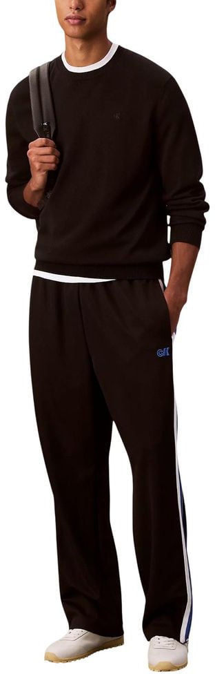 Calvin Klein Jeans Black Polyester Joggers (Workout Pants) Zwart