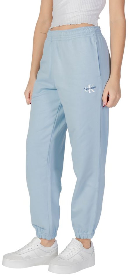 Calvin Klein Jeans Blue Cotton Joggers (Workout Pants) Blauw