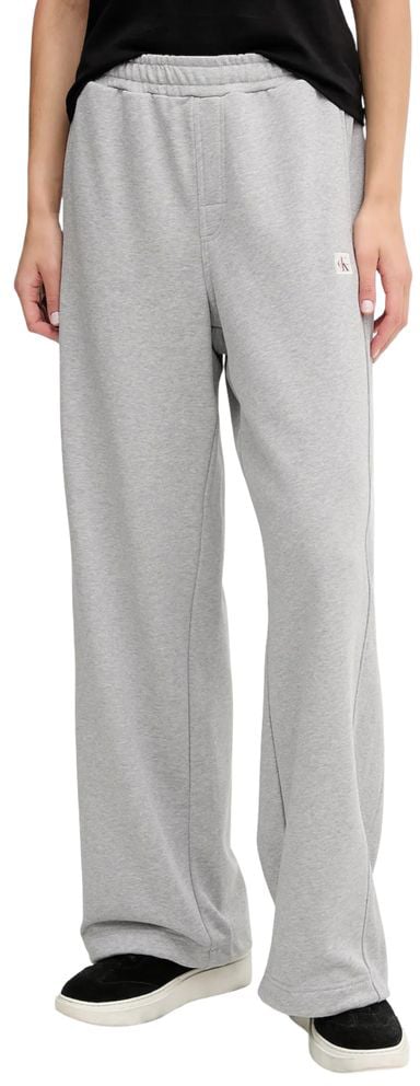 Calvin Klein Jeans Gray Cotton Joggers (Workout Pants) Grijs