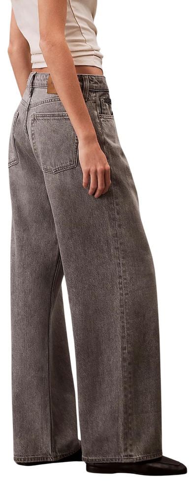 Calvin Klein Jeans Gray Cotton Boyfriend Jeans Grijs