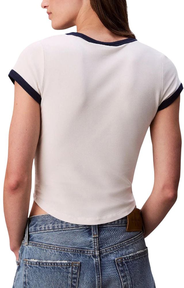 Calvin Klein Jeans White Cotton Tank Tops Wit