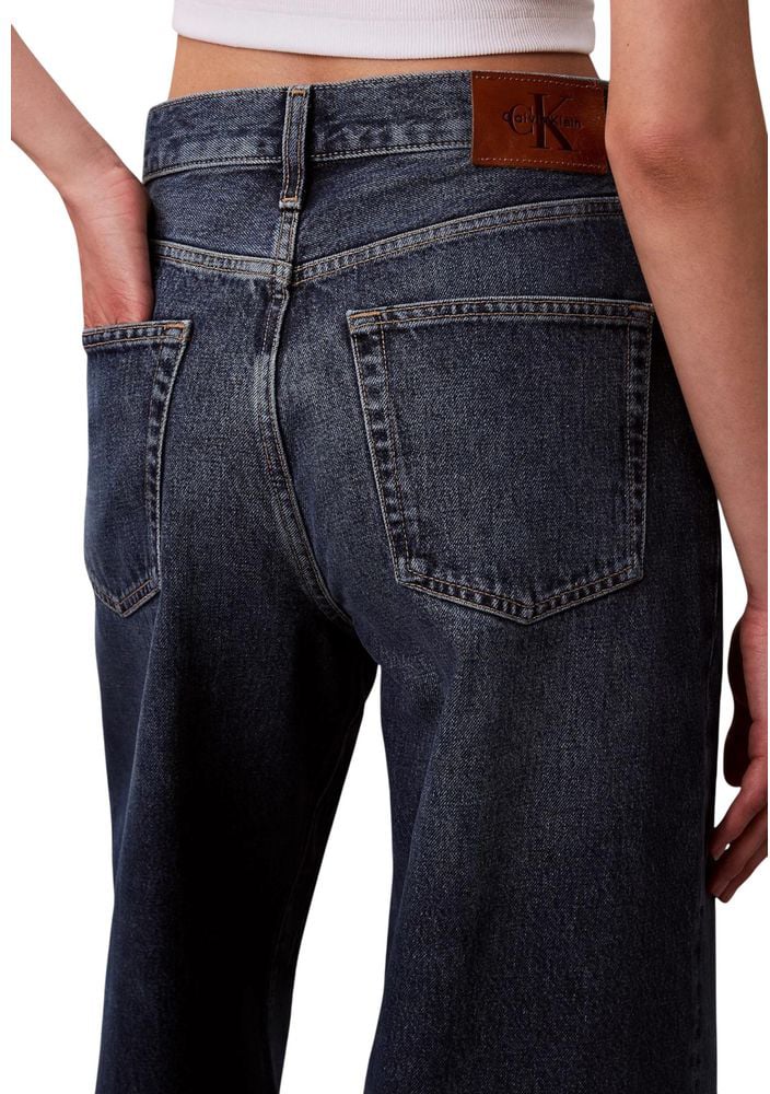 Calvin Klein Jeans Blue Recycled Cotton Bootcut Jeans Blauw