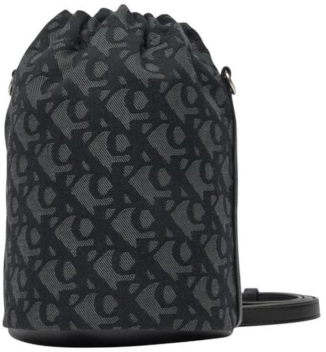 Calvin Klein Black Recycled Polyester Handbag Zwart