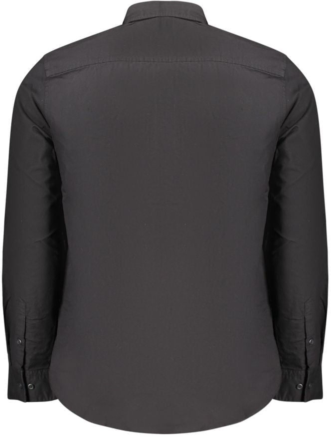 Calvin Klein Black Cotton Shirt Zwart