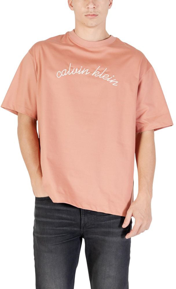 Calvin Klein Jeans Multicolor Cotton T-Shirt Blauw