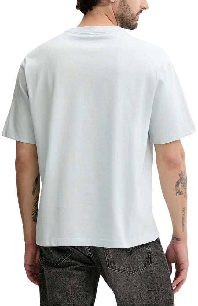 Calvin Klein Jeans Blue Cotton T-Shirt Blauw