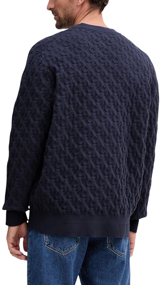 Calvin Klein Jeans Blue Cotton Sweatshirt Blauw