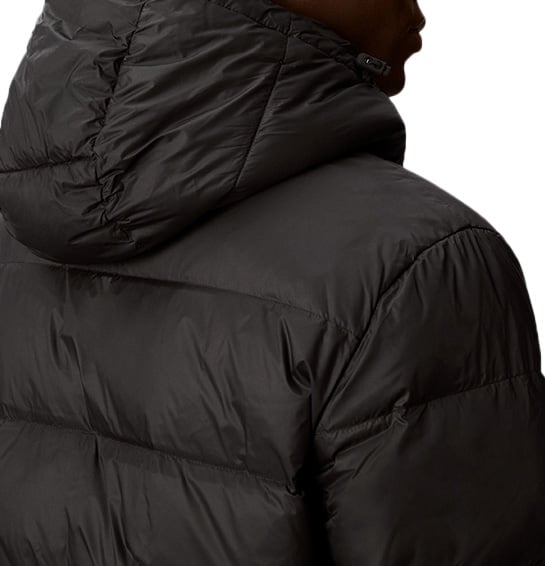 Calvin Klein Jeans LS Nylon Zip Off Hood Down Puffe Zwart